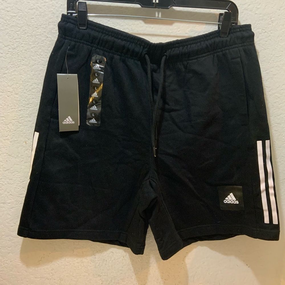 NWT Adidas 3 Stripes Athletic shorts size L